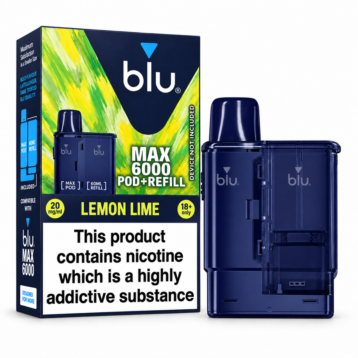 Blu MAX 6000 Pre-filled Pods 20mg/mL